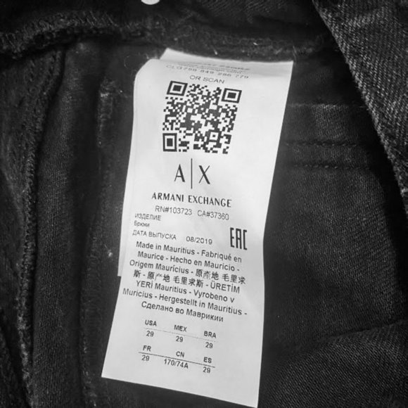 A/X Armani Exchange J27 Skinny Biker Jeans - Picture 7 of 9